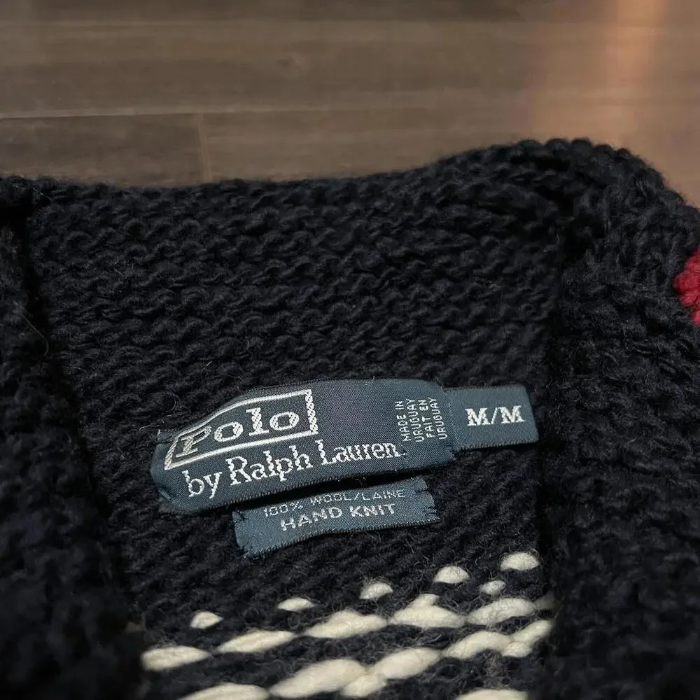 Vintage Polo Ralph Lauren Cowichan Sweater RARE - Picture 7 of 7